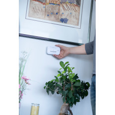 Sensor de oscilación de monóxido de carbono con señal de alarma y diodos LED - Blanco