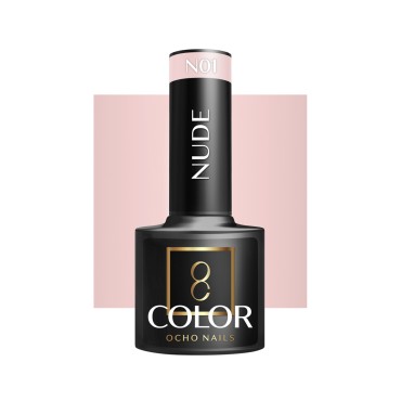OCHO NAILS Hybrid nail polish nude N01 -5 g — front view