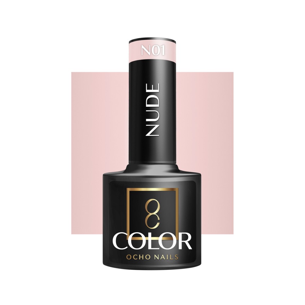 OCHO NAILS Hybrid 5 g kynsilakka sävy Nude N01 — etuosa
