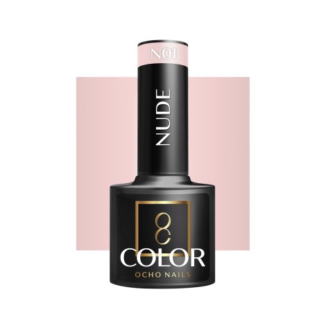 Vernis à ongles hybride OCHO NAILS Nude N01 - 5 g — vue de face