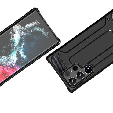 Armored Hybrid Case på Xiaomi RedMi Not 14 Pro + 5G Hybrid Armor - Svart