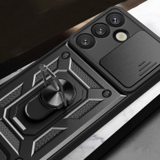 Armored Case med kamerasjesaken på OnePlus Nord 4 5G Hybrid Armor Camshield - Svart