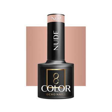 OCHO NAILS Hybrid Nagellack Nude N02 - 5 g — Vorderansicht