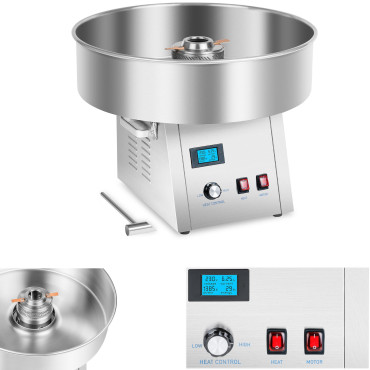 Máquina de lã de açúcar eficiente 1500W 4KG / H 62cm Royal Catering Rczk-1500s-in