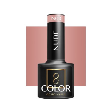 OCHO NAILS Hybrid-geelilakka Nude N03 - 5 g — etuosa