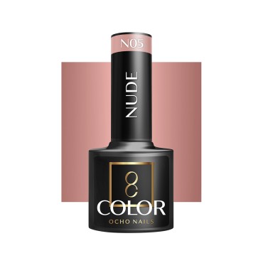 OCHO NAILS Esmalte de uñas híbrido Nude N05 - 5 g — vista frontal