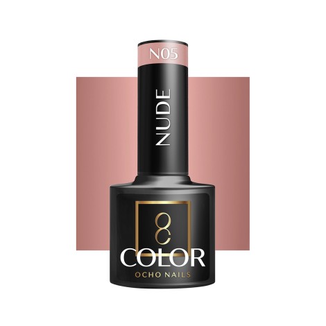 OCHO NAILS Hybrid nagellak nude N05 - 5 g — vooraanzicht