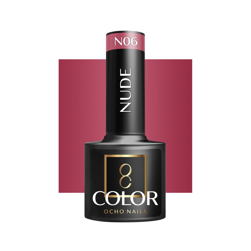OCHO NAILS Hybrid nagellak nude N06 - 5 g — vooraanzicht