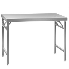 Table de travail pliant en acier inoxydable 120 x 60 cm jusqu'à 120 kg Royal Catering RCAT-120K