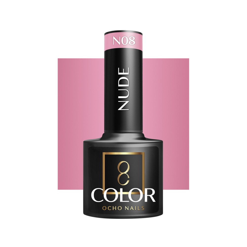 OCHO NAILS Υβριδικό Βερνίκι Νυχιών Nude N08 - 5 g — προβολή από μπροστά