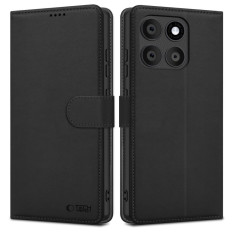 Κάλυψη θήκης στην άκρη του Motorola 60 πορτοφόλι σύντηξης - μαύρο