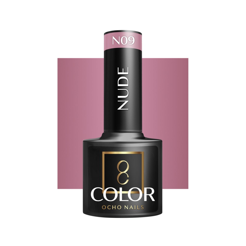 OCHO NAILS Hibridni lak za nohte nude N09 - 5 g — sprednji pogled
