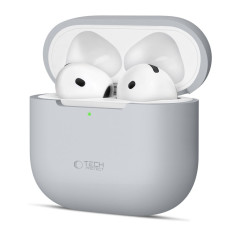 Silikónové ochranné prípady na slúchadlách Apple Airpods 4 - Gray