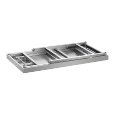 Tabela de trabalho de aço inoxidável dobrável 120 x 60 cm a 120 kg Royal Catering Rcat-120k
