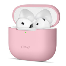 Siliconen beschermende zaken op hoofdtelefoons Apple Airpods 4 - Roze