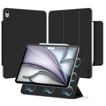 Beschermhoes op iPad Air 13 '' 2024/2025 Smartcase Magnetisch - Zwart