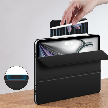 Caso de proteção no iPad Air 13 '' 2024/2025 Smartcase magnético - preto