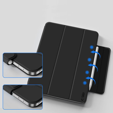 Caso de proteção no iPad Air 13 '' 2024/2025 Smartcase magnético - preto