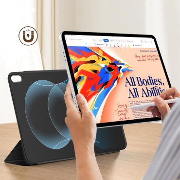 Caso de proteção no iPad Air 13 '' 2024/2025 Smartcase magnético - preto