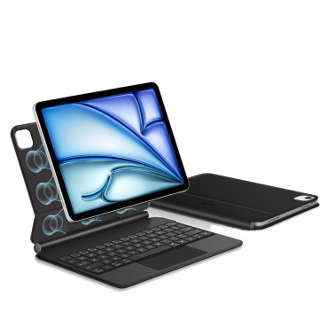 Veske med tastatur på iPad Air 10.9 '' 2020/2022 / iPad Air 11 '' 2024/2025 SmartCase Magnetic - Svart