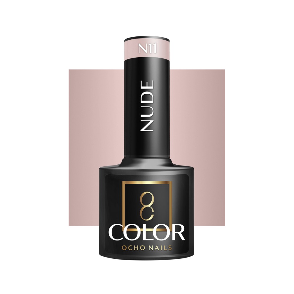 OCHO NAILS Hybridný lak na nechty Nude N11 - 5 g — pohľad spredu
