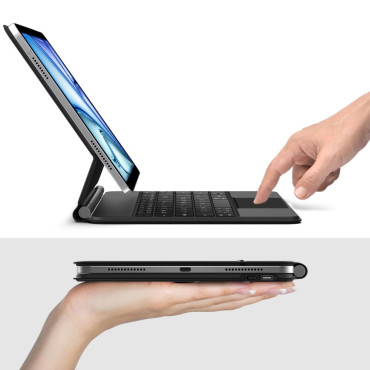Veske med tastatur på iPad Air 10.9 '' 2020/2022 / iPad Air 11 '' 2024/2025 SmartCase Magnetic - Svart