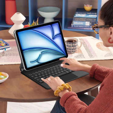 Veske med tastatur på iPad Air 10.9 '' 2020/2022 / iPad Air 11 '' 2024/2025 SmartCase Magnetic - Svart