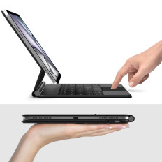 Caso com teclado no ipad pro 12.9 '2020/2021/2022 / iPad Air 13' '2024/2025 Smartcase magnético - preto