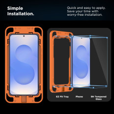 Kaljeno steklo za Samsung Galaxy S25 + Quick Set + - Transparent