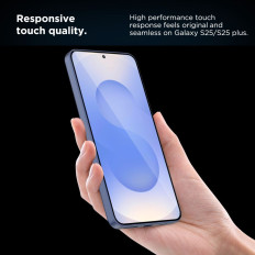 Vidro temperado para Samsung Galaxy S25 + Set Rápido + - Transparente