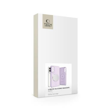 Cubierta de casos para Samsung Galaxy S25 Edge Líquido Silicone Magsafe - Violet