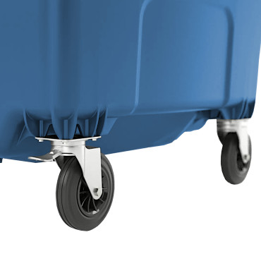 Containeravfallsbeholder Grufal Garbage PZH EN 840-2 DIN 1100L - Blå