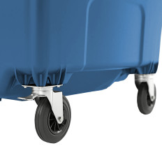 Récipient conteneur conteneur golfeau poubelle PZH EN 840-2 DIN 1100L - Bleu
