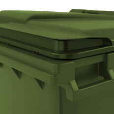 Konténer Hulladéktartály Gulfal Hulladék PZH EN 840-2 DIN 1100L - zöld