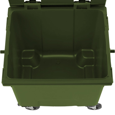 Recipiente de resíduos de resíduos Gulfal Waste PZH EN 840-2 DIN 1100L - Verde