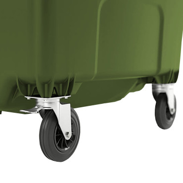 Containeravfallsbeholder GULFAL AVFALL PZH EN 840-2 DIN 1100L - grønn
