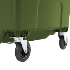 Recipiente de resíduos de resíduos Gulfal Waste PZH EN 840-2 DIN 1100L - Verde