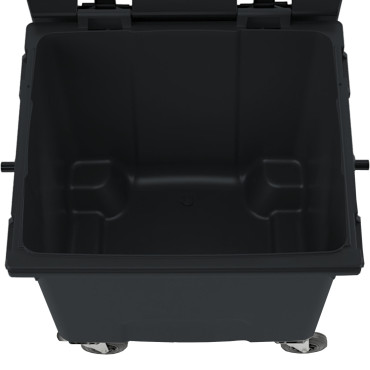 Konteineru atkritumu konteiners Gulfal Rubbish PZH EN 840-2 DIN 1100L - melns