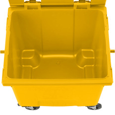 Containerafvalcontainer Gulfal Afval PZH EN 840-2 DIN 1100L - Geel