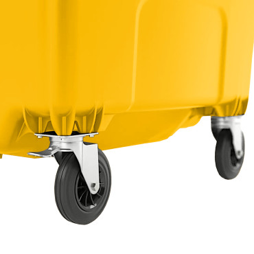 Recipiente de resíduos de recipiente desperdício Gulfal PZH en 840-2 DIN 1100L - Amarelo