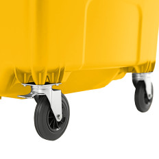 Containerafvalcontainer Gulfal Afval PZH EN 840-2 DIN 1100L - Geel