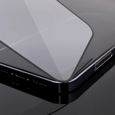 Gehard glasglasfolie met een frame op Huawei Y5P Volledige Cover Flexi Nano - Zwart