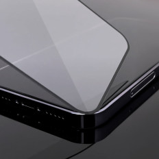 Gehard glasglasfolie met een frame op Huawei Y5P Volledige Cover Flexi Nano - Zwart
