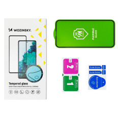 Gehard glasglasfolie met een frame op Huawei Y5P Volledige Cover Flexi Nano - Zwart