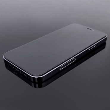Gehard glasglasfolie met een frame op Huawei Y5P Volledige Cover Flexi Nano - Zwart
