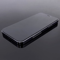 Gehard glasglasfolie met een frame op Huawei Y5P Volledige Cover Flexi Nano - Zwart