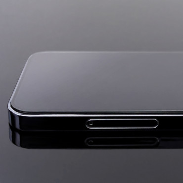 Gehard glasglasfolie met een frame op Huawei Y5P Volledige Cover Flexi Nano - Zwart