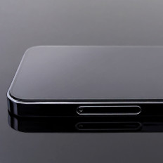 Gehard glasglasfolie met een frame op Huawei Y5P Volledige Cover Flexi Nano - Zwart
