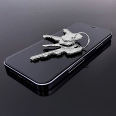Gehard glasglasfolie met een frame op Huawei Y5P Volledige Cover Flexi Nano - Zwart