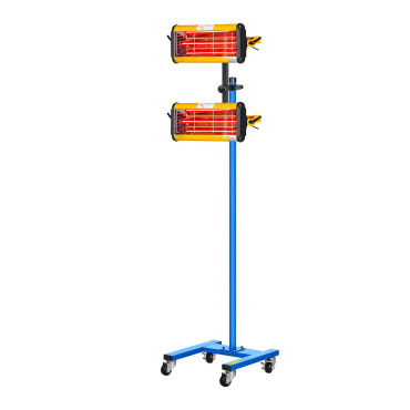Brandinfraroodwarmte-radiator voor het drogen van verf op een statief 2200W IR-DROGER2000.2